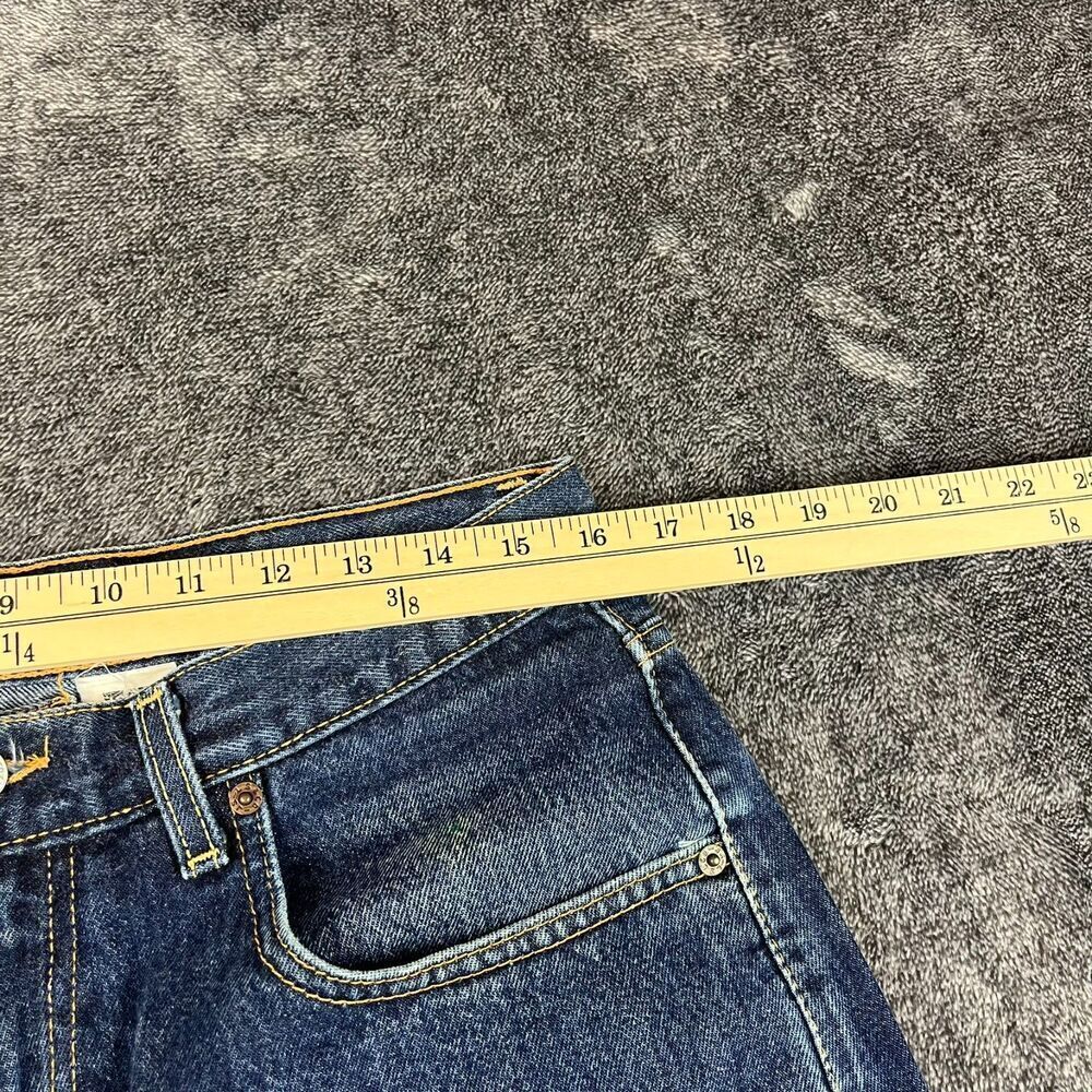 SOLD Vtg 90's Levi's 569 Large Straight Baggy Fit Blue Denim Jeans Men's 33X32 - Picture 6 of 15